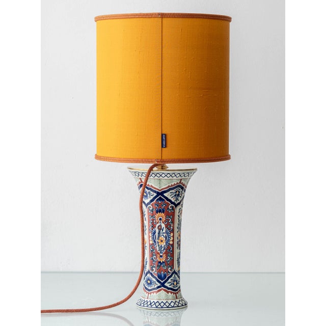 Hand-Painted Trumpet Table Lamps by Boch Frères for Delft, 1950s, Set of 2 For Sale - Image 11 of 17