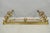 Antique Victorian Art Nouveau Patinated Brass Scrolling 51" Fireplace Fender For Sale - Image 13 of 13