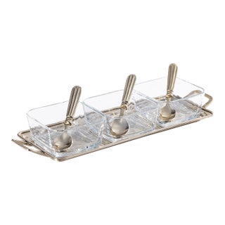 Roussillon Condiment Set with Spoons For Sale