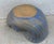Nautical Seaside Chic Blue Glazed Pottery Nautilus Shell Planter For Sale - Image 3 of 6