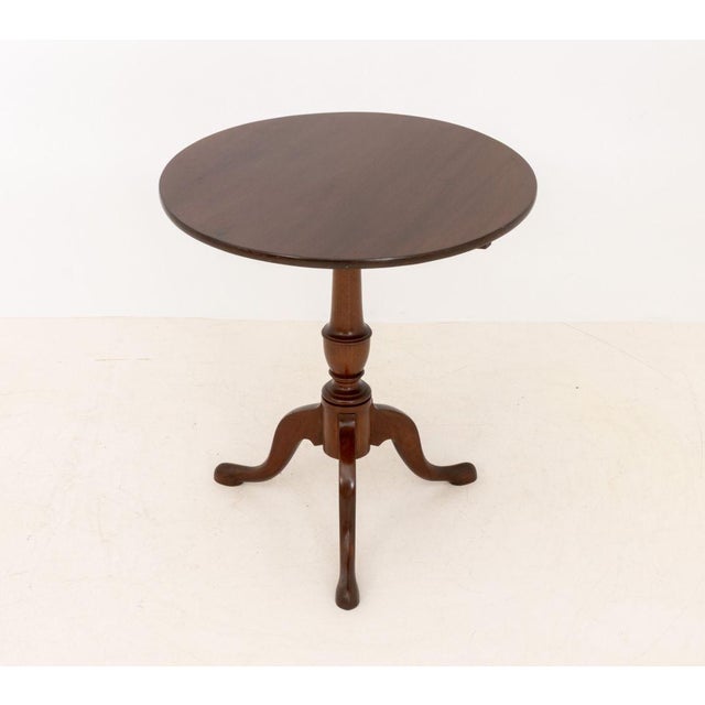 American American Mahogany Tripod Table For Sale - Image 3 of 8