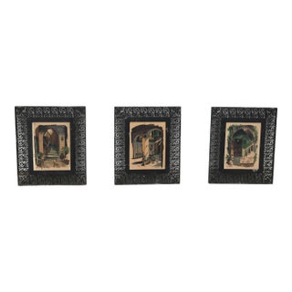 Mark Coomer, Iconic Scenes of Famous New Orleans Porches, Original Limited Edition Framed Serigraphs - Set of 3 For Sale