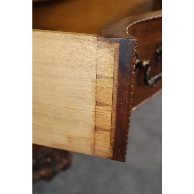 Late 19th Century 19th C English Thomas Chippendale Style Mahogany Commode Best Quality For Sale - Image 5 of 10