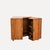 Corner Rattan Bar with Triangular Patterned Top, Brass Hardware and Casters and Wooden Interior with Shelves, Italy, 1970s For Sale - Image 10 of 10