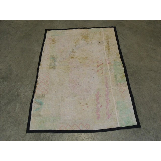 2000 - 2009 Indian Patchwork With Mirrors Wall Hanging or Wall Tapestry - 38 X 55 For Sale - Image 5 of 7