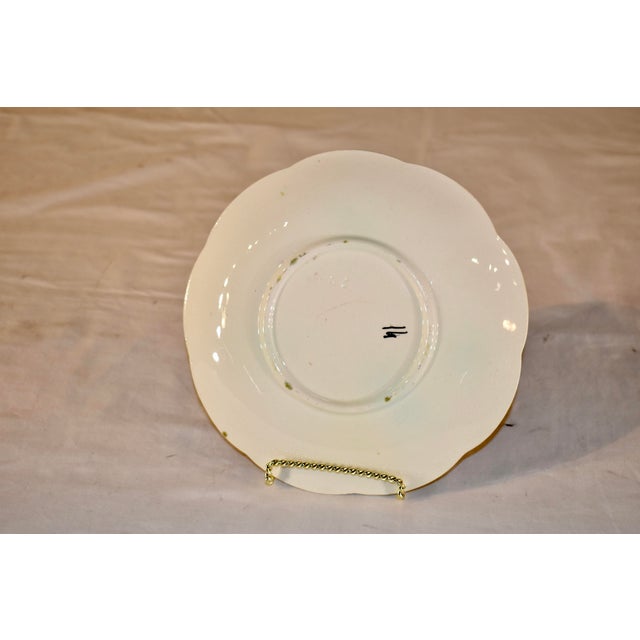 19th Century 19th Century French Majolica Floral Plate For Sale - Image 5 of 6