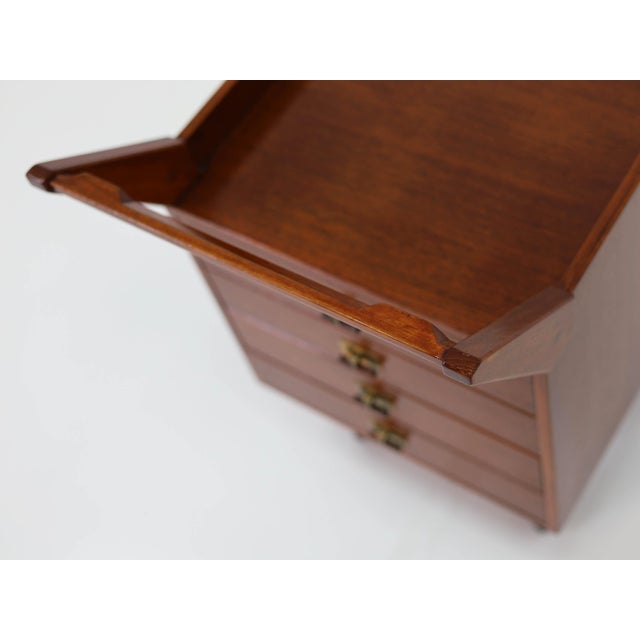 Brutalist Model CM24 Chest of Drawers on 4 Wheels by Franco Albini for Poggi, Italy, 1958 For Sale - Image 3 of 12