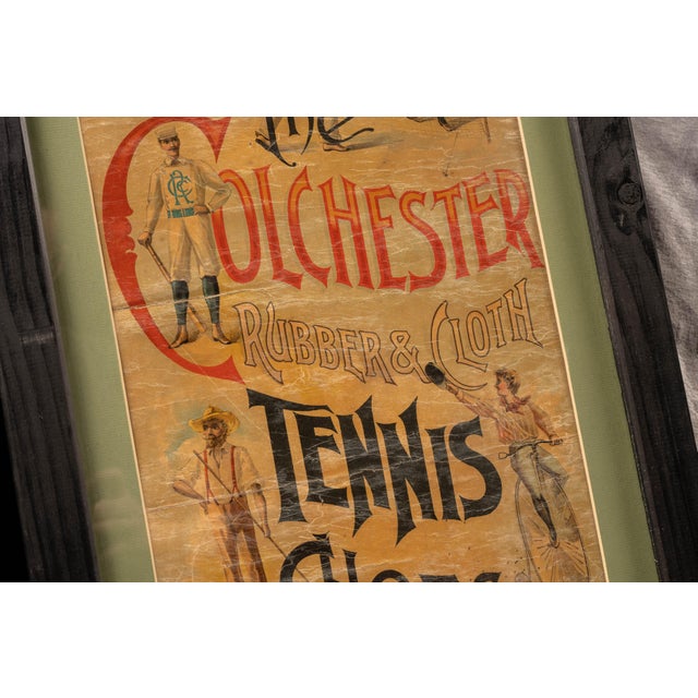 Late 19th Century Late 19th Century Paper Litho Colchester Shoes Advertising Sign For Sale - Image 5 of 6