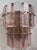 2000 - 2009 Murano Pink Ice Block Wall Sconces For Sale - Image 5 of 5
