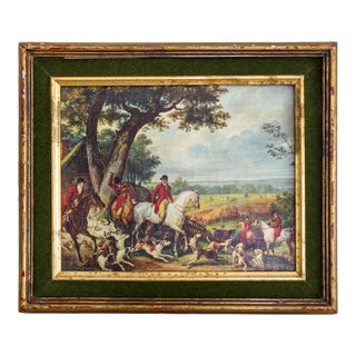 Hunting in the Forest of Fontainebleau by Antoine Charles Horace Vernet For Sale