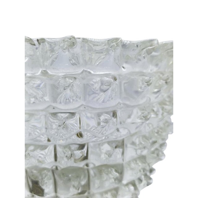 Rostrato Murano Glass and Brass Wall Lamp by Ercole Barovier for Barovier & Toso, Italy, 1940s For Sale - Image 6 of 13