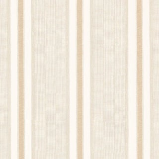 Schumacher X A Rum Fellow Ipala Stripe Wallpaper In Bisque For Sale