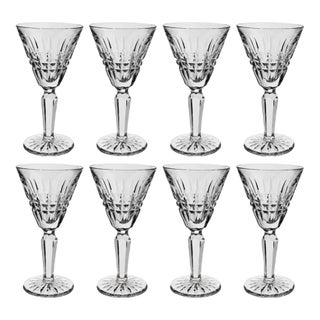 Vintage Waterford Crystal "Glenmore" Cordial Glasses, 3 7/8" H - Set of 8 For Sale