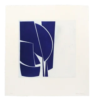 Joanne Freeman "Covers 1 Ultramarine" Print
