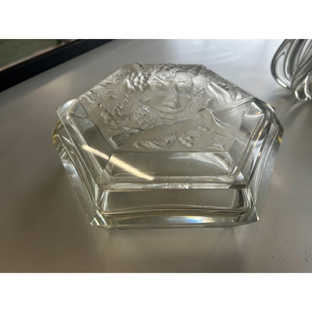 1950s Art Deco Crystal Candy Dish, 1950s For Sale - Image 5 of 7
