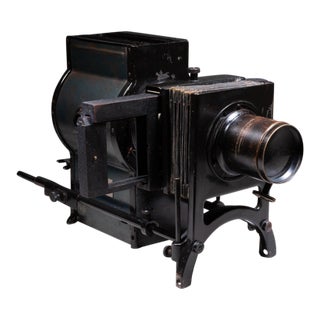 Antique Baush & Lomb Baloptican Magic Lantern Slide Projector and Original Case c.1911 For Sale