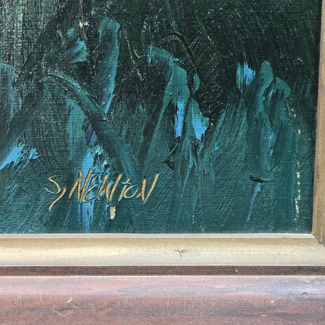 1990s 1990s Original Florida Highwaymen Landscape Painting by Sam Newton For Sale - Image 5 of 15
