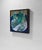 Captivate by Tracy Wall | Oil on canvas Still life of three green glass bottles on a plate For Sale - Image 4 of 5