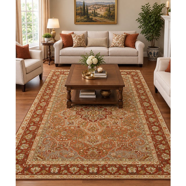 Pasargad DC Sami Antique Bakhtiari Hand-Knotted Rug For Sale - Image 4 of 4