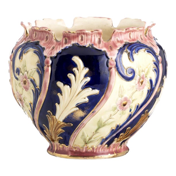 Earthenware Cachepot from Eichwald For Sale