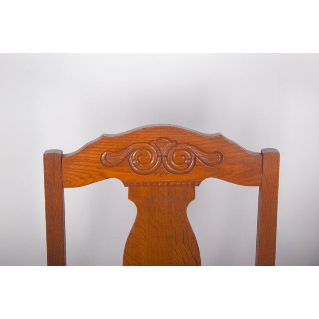 Danish Rustic Oak Chairs, 1950s, Set of 8 For Sale - Image 6 of 12