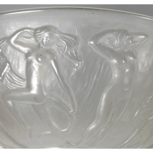 Transparent Consolidated Glass Dancing Nymphs Bowl by Reuben Haley c.1926-1932 For Sale - Image 8 of 14