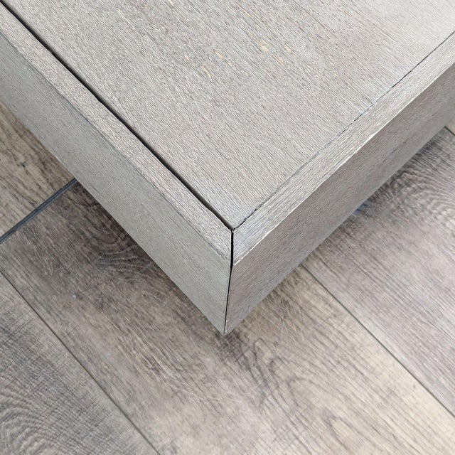 Wood Cape Town Teak Weathered Teak Outdoor Rectangular Coffee Table, Attributed For Sale - Image 7 of 8