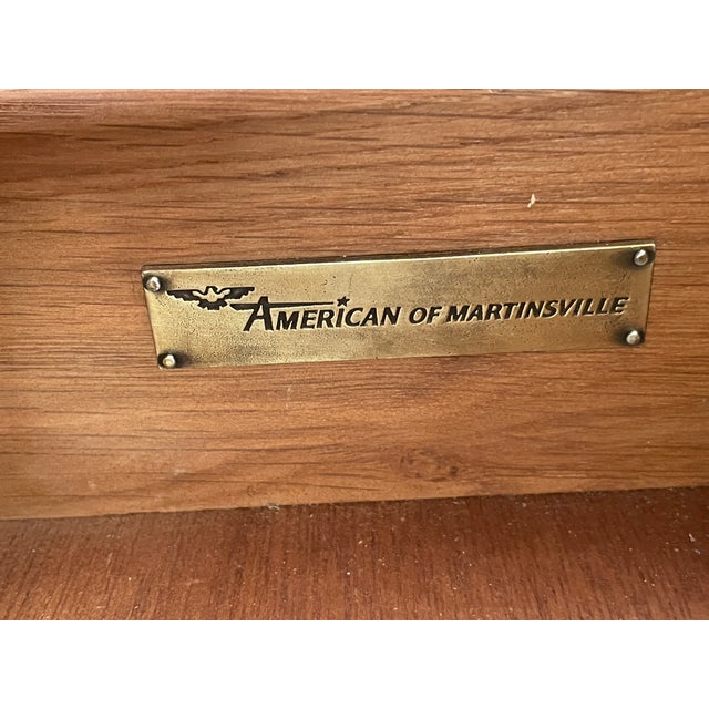 Mid 20th Century Mid 20th Century Modern Expandable Dry Bar - Cabinet, Walnut Burl, American of Martinsville For Sale - Image 5 of 16