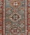 Sky Blue Antique Persian Serapi Runner, Light Blue and Rust Geometric Design 2'8" X 9'8" For Sale - Image 8 of 10