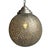 Beautiful vintage nickel globe pendant light. Hand cut intricate perforations which create lovely light patterns when...
