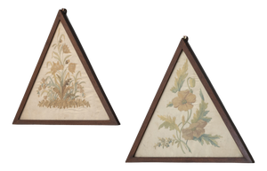 Embroidered Panels, 1900s, Set of 2