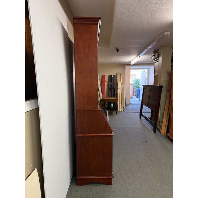 Brown Pottery Barn Graham Two Piece Desk + Hutch For Sale - Image 8 of 12