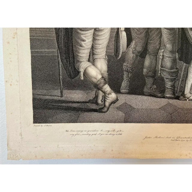 Antique 1798 Shakespeare Engraving by Thomas Ryder – Henry IV, Falstaff, Large Boydell Print Bring a piece of 18th-century...