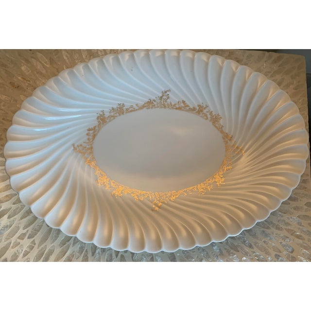 Limoges, France 1930s Haviland Limoges Porcelain Ladore Serving Dish & Platter Set- 2 Pieces For Sale - Image 4 of 8
