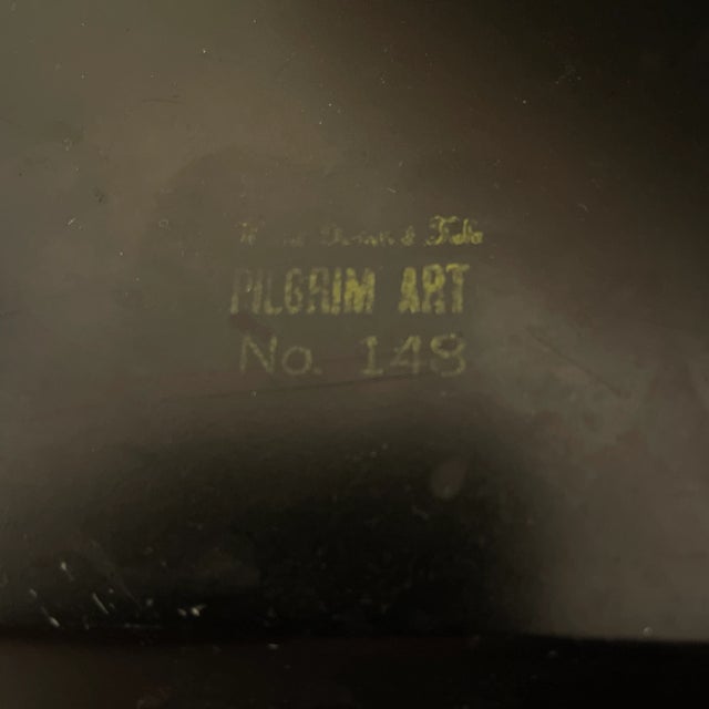 Antique Hand Painted Tole Tray Made for G Fox and Co For Sale - Image 10 of 11