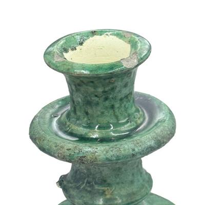 Moroccan Tamegroute Glazed Candlestick Holder For Sale In Los Angeles - Image 6 of 6