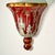 Brick Red 1980s Vintage Chinoiserie Hollywood Regency Boho Chic Large Ceramic Wall Pocket, After Mottahedeh For Sale - Image 8 of 16