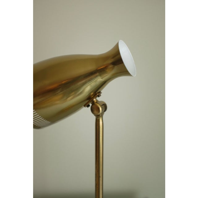 Brass 1950s Brass and Leather Table Lamp Asea For Sale - Image 8 of 10
