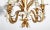 Italian Hollywood Regency Gilt Tole Lily Four-Light Chandelier, 1960s For Sale In Palm Springs - Image 6 of 13