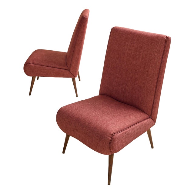 The Vintage 1950s Slipper Chairs For Sale