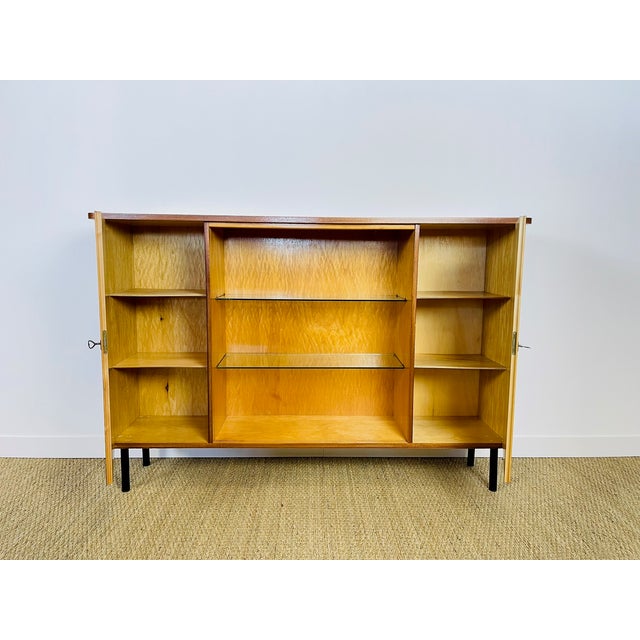 Contemporary Vintage Bookcase in Teak and Elm, 1960 For Sale - Image 3 of 11