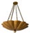 Handmade Pure Brass Scalloped Pendant Light Fixture For Sale