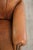 Brown Vintage Sheepskin Armchair with Decorative Nails For Sale - Image 8 of 13