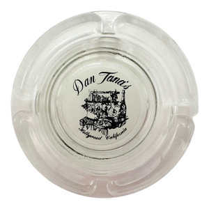 Vintage Dan Tana's Hollywood California Glass Ashtray Dish