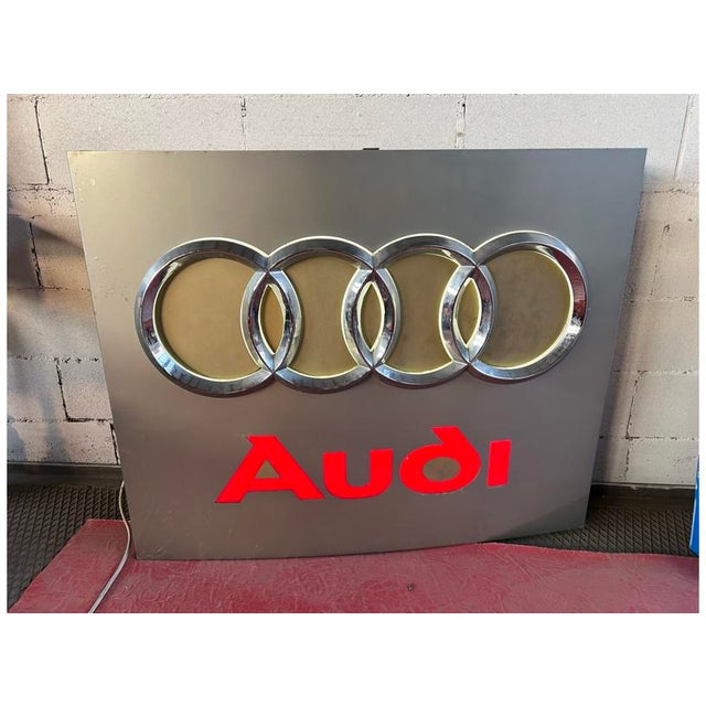 Audi Backlit NEON Sign, 1980s For Sale - Image 14 of 18