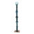Cedar Creek Gallery (Nc) Pottery Totem With Blown Glass Ornament For Sale