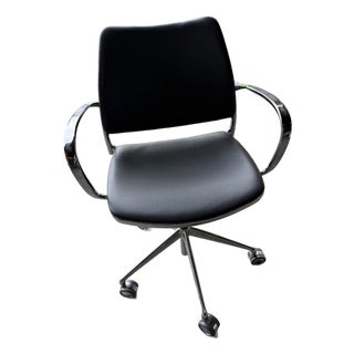 DWR "Gas Task Chair" - Leather Upholstered For Sale