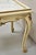 White Vintage French Louis XV Style White Painted Marble Top Low Square Coffee Table For Sale - Image 8 of 12