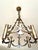 Brutalist Neo-Gothic 4-Light Chandelier, 1950s For Sale - Image 3 of 10