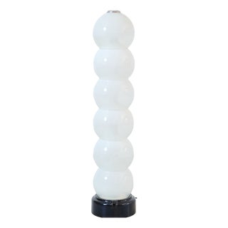 Vintage Italian Glass Lamp, 1970s For Sale